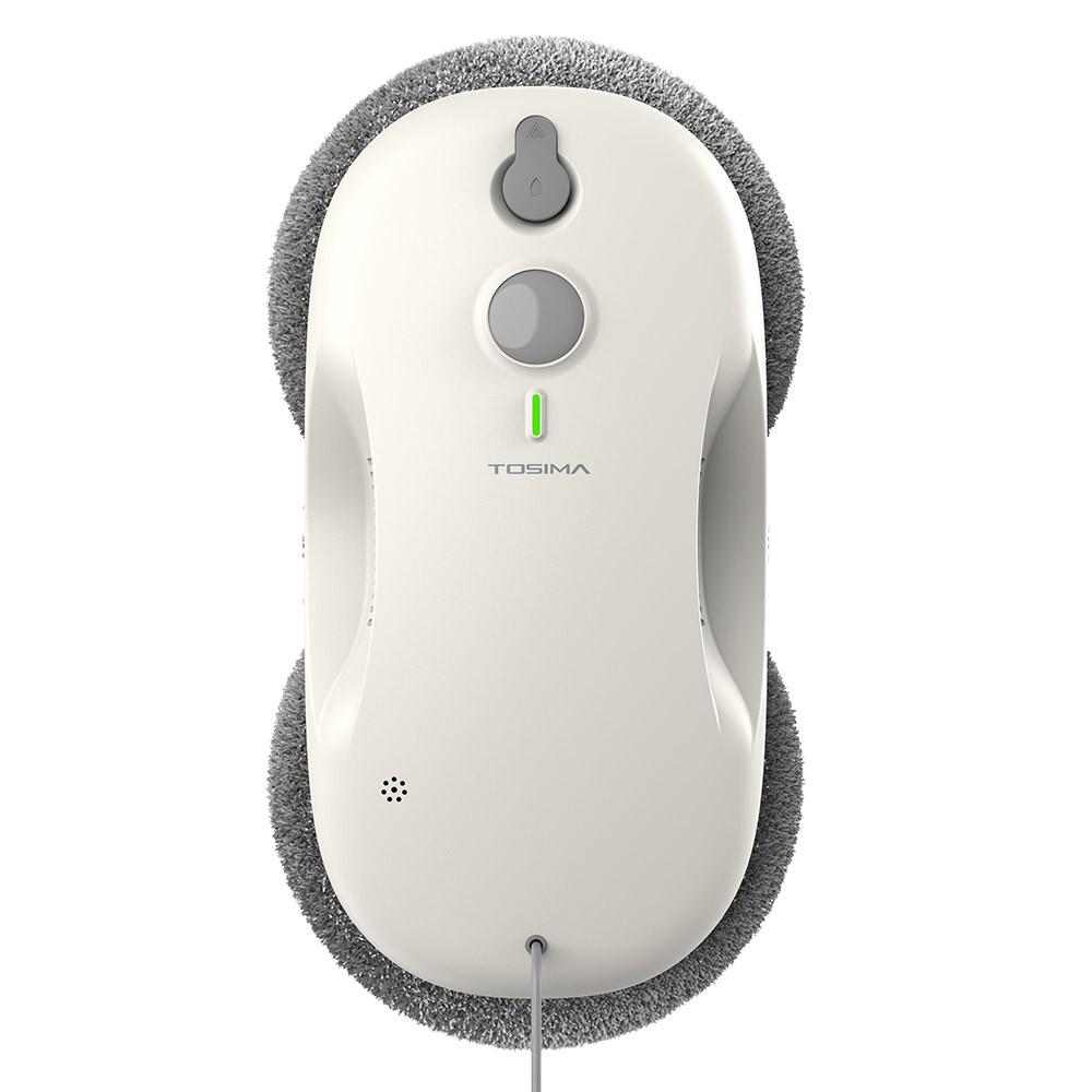 Восстановленный робот для мытья окон TOSIMA W3, Макс. сила всасывания 3800 Па, Двунаправленное автоматическое распыление, с 12 швабрами