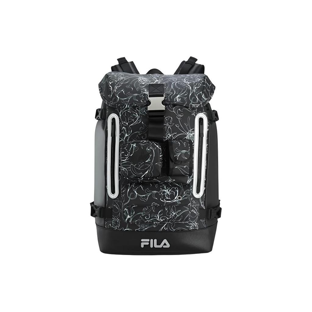 Fila Спортивная Мода Вместительный Тканевый Рюкзак Женский рюкзак Глубокий-Черный A13W446162F-BK