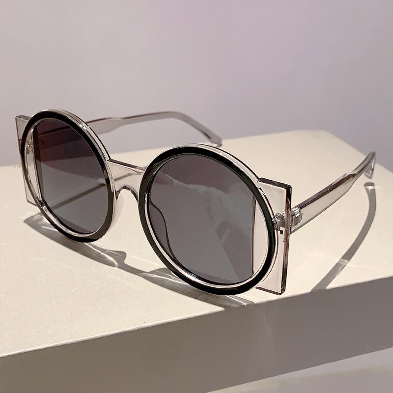 Модные женские солнцезащитные очки с неправильными градиентными линзами, дизайнерские брендовые, многоцветный декор, уличные солнцезащитные очки для дам
