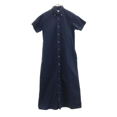 FWK ENGINEERED GARMENTS Сделано в США Короткий рукав Длинное платье 1 Синий Женский Б/у