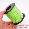 2.5mm Reflective Outdoor Tent Rope - Windproof, Fixing, Canopy, Ground Pegs, 50m