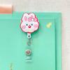 Bear Rabbit Retractable Badge Holder Cartoon Animals Easy Pull Buckle  Doctor Students