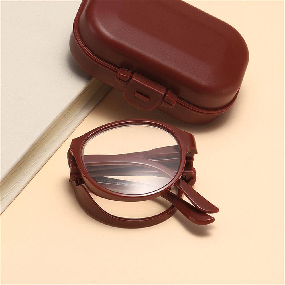Unisex Eyewear Portable with Glasses Case Folding Presbyopic Glasses Reading Glasses