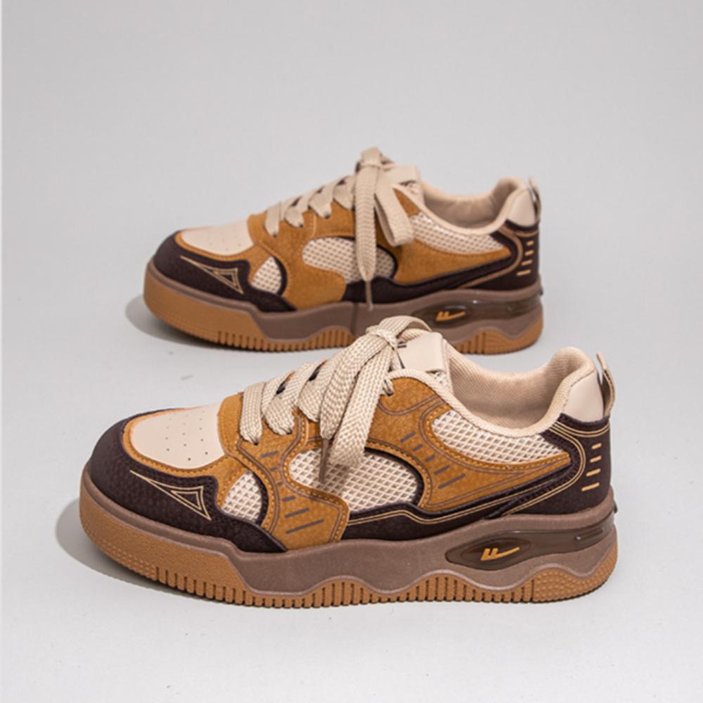 Warrior White Shoes Women's Fashion Versatile Thick Baseplate Shoes Lightweight Casual Shoes Women's Shoes