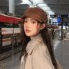 Warm Newsboy Hat Short Brim Painter Hat Fashion Suede Berets  Daily