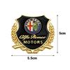 2pcs 3D Metal Emblem Design Car Body Window Decor Stickers Auto Styling For Alfa Romeo 159 Stelvio Volante Giulietta Mito 147 F1
