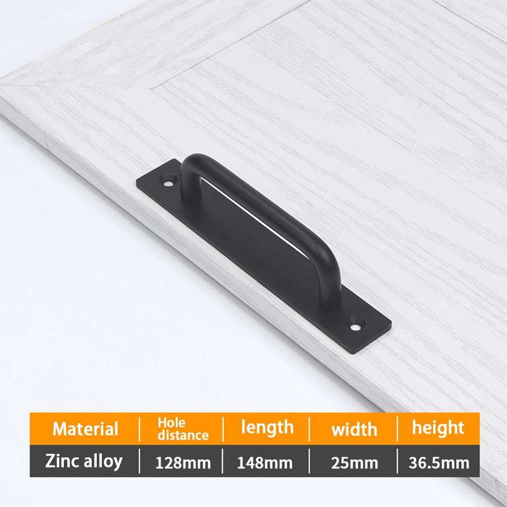 1 шт. Металлическая прочная ручка для двери амбара, ручка с длинным основанием, ручка с длинным основанием для ворот гаража