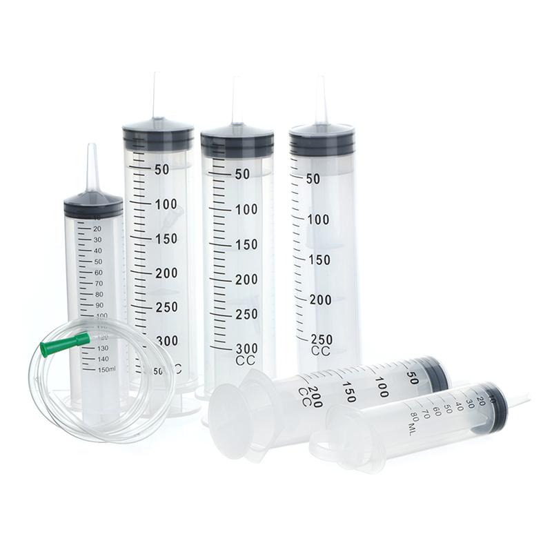 Большой многоразовый измерительный шприц для питательных веществ для гидропоники, 80–350 мл + трубка 1