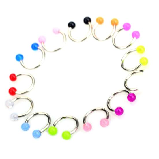 50/90 шт акриловый язык, нос, соски, ногти, кольцо для пирсинга живота и пупка, декор