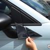 Для Fiat 500 2010-2024 ABS Черный Треугольный Спойлер-Отделка Бокового Зеркала Заднего Вида Декоративная Наклейка Автоаксессуары