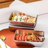 Stainless Steel Lunch Box with Transparent Lid Leakproof Food Container for Cheese Deli Meat Fruits Oven Baking