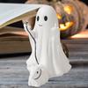 Ghost Dog Walking Ornament Resin Ghost Dog Walking Sculpture Halloween Bookshelf Party Home Office Decor