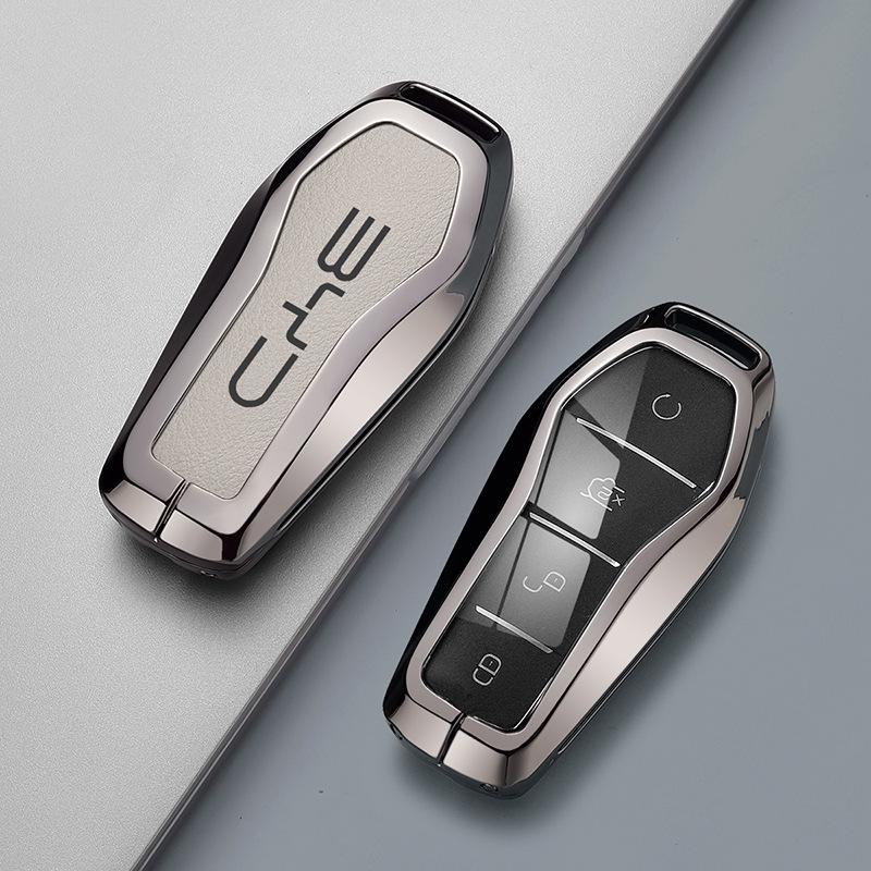 Чехол для автомобильного ключа BYD: Совместимо с Qin PLUS, Tang, Seagull, Seal, Dolphin, Song Plus, Han EV, Yuan и Frigate.