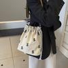 Shoulder Bag Women's Crossbody Bag Embroidered Tote Bag Bucket Bag Small Bag