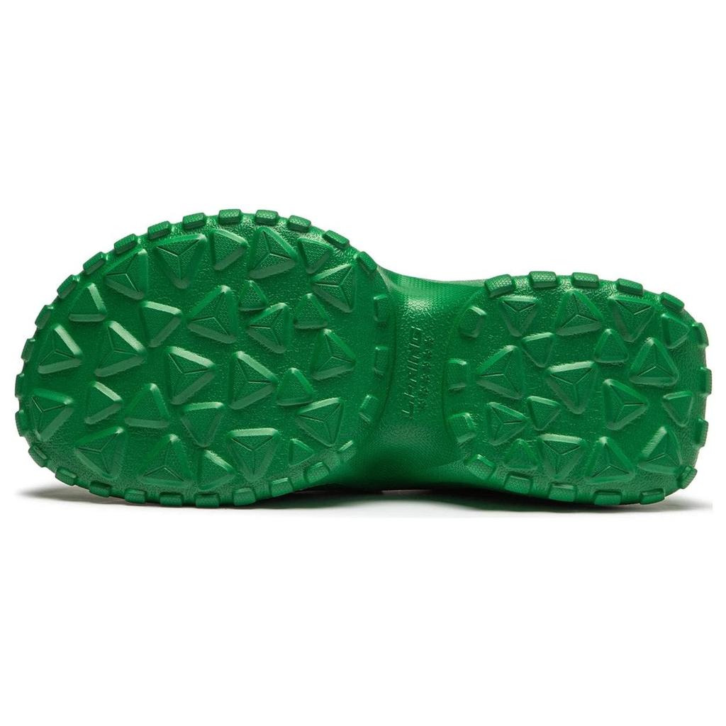 Li Ning Project* Shell Elastic Classic износостойкие повседневные туфли с низким верхом женские повседневные туфли средне-зеленого цвета AGCT214-4