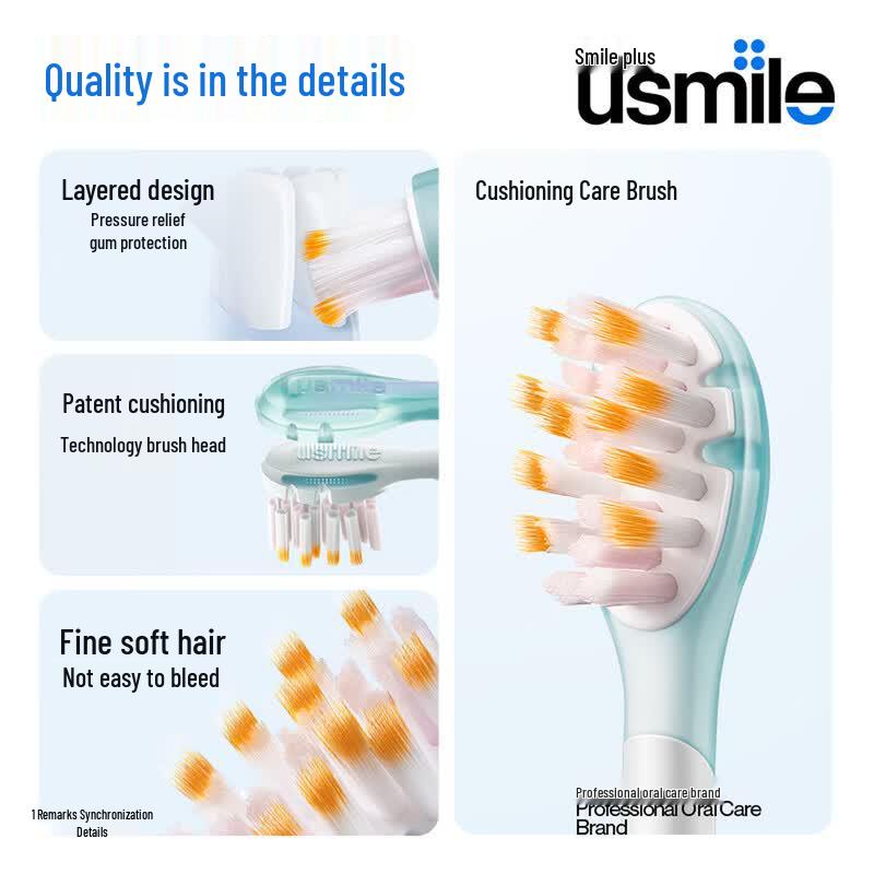 usmile Adult Electric Toothbrush Heads CN plug (adapter included)
