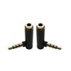 VolutyTek 90 Degree 3.5mm Male to Female Headphone Adapter 1/8 Inch Right Angle Stereo Connector for MP3 Player (2pcs)