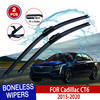 For Cadillac CT6  2015-2020 Car Windshield Wiper U-type Soft Rubber Frameless Bracketless Car Wipers 24"+18"