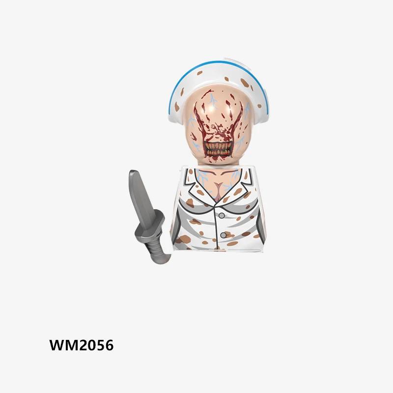 Серия фильмов ужасов на Хэллоуин Сияние Silent Hill Строительные блоки Кирпичи Мифический Пирамидоголовый Фигурки Игрушки для детей