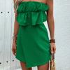 Elegant Wind Jumpsuit Summer Women's Solid Colour Smocked Jumpsuit Short