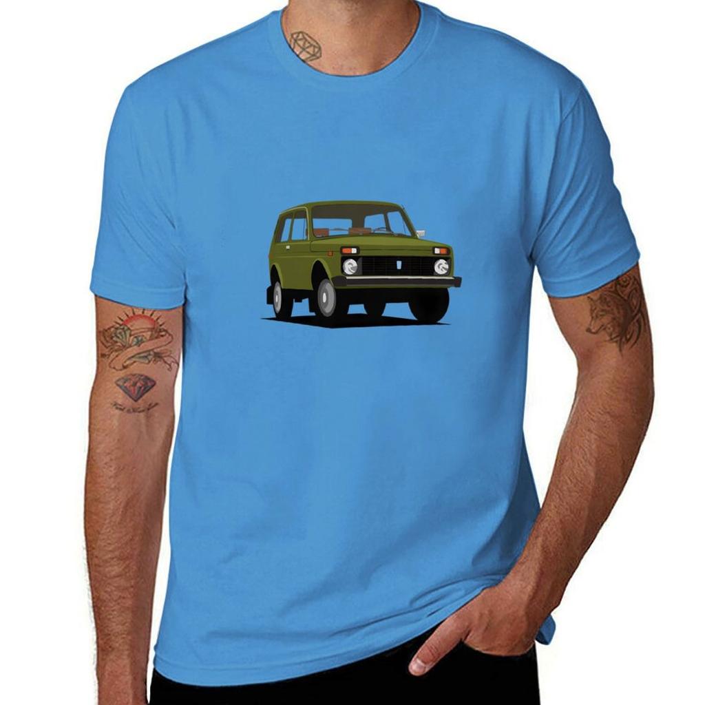 Lada Niva t Футболка футболки графические футболки тяжелый хлопок быстросохнущая милая одежда смешные футболки для Унисекс