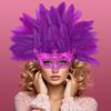 Персональная маска-перо для маскарада, новинка, маска для косплея, головной убор, маска на Хэллоуин, реквизит для косплея