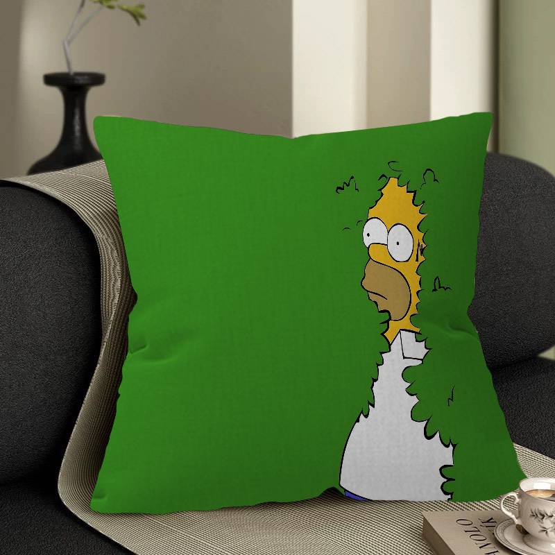 Cartoon The S-Simpsons Cushion Cover Pillow Cover Decor Pillowcase Printed Cushion Case For Couch