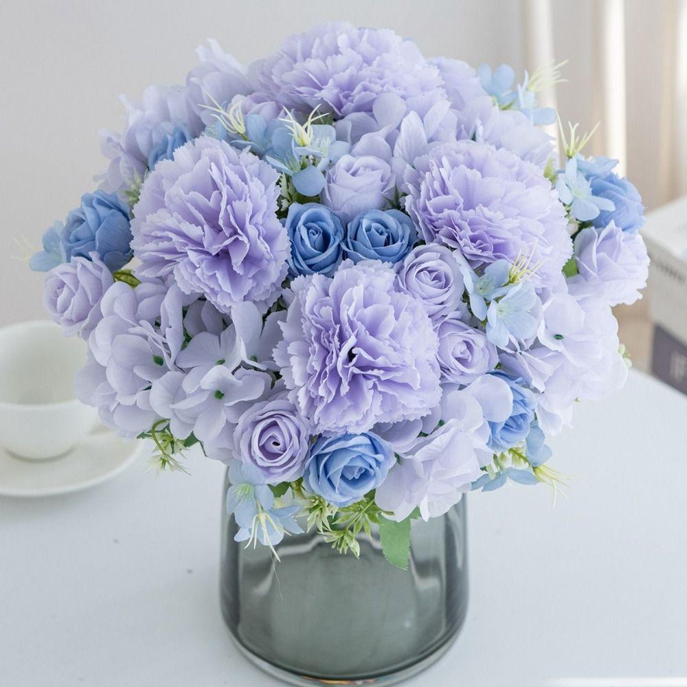 Silk Silk Artificial Flowers Vase Decorations Wedding Wreath Bridal Bouquet Wedding Ceremony