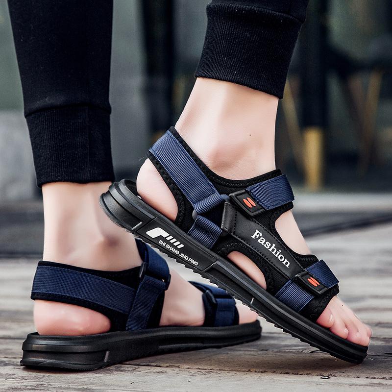 Летние мужские сандалии, трендовая пляжная обувь для отдыха на открытом воздухе, мужская обувь