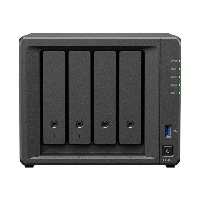 Appareil de stockage - SYNOLOGY - DP340 ActiveProtect - 4 x 8 To HDD - 2 x 400 Go SSD - 16 Go RAM