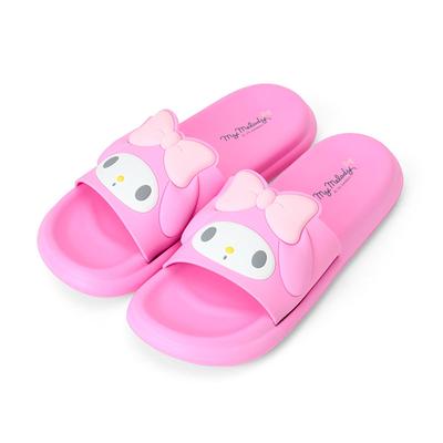 Комната Мой для веранд и верхняя подошва ПВХ EVA 318370 [Sanrio] Шлепанцы в форме лица, Мелодия, для бассейна, материал смола, материал смола, тапочки,