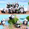 Cute Bonsai Decoration Mini Animal Statue Miniature Model Figurine Resin Ornaments Micro Panda