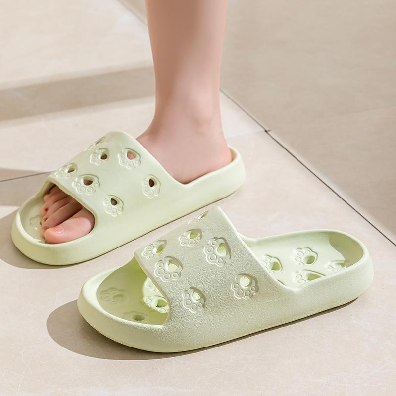 Bathroom Slippers Women's Summer Home Couple Indoor Household Water Leakage Non-slip Bath Quick-drying Cool Slippers Men