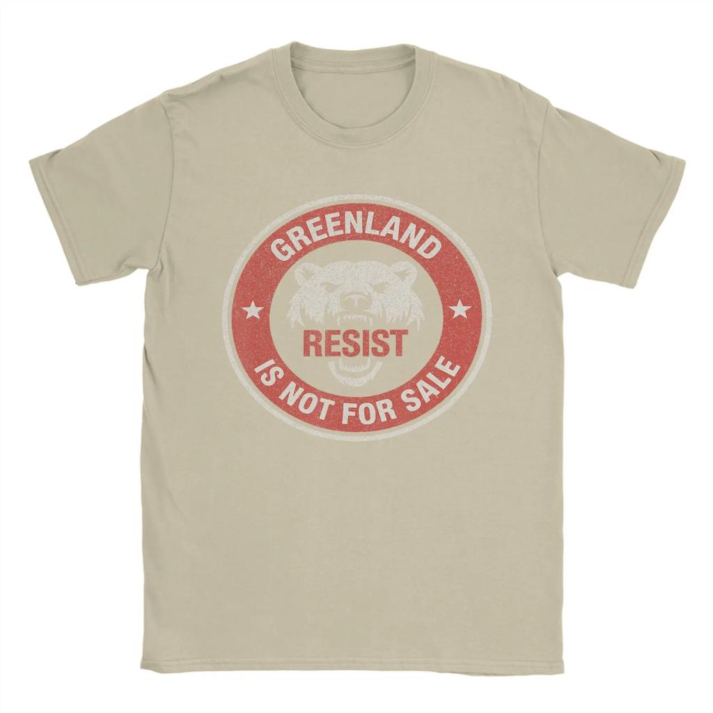 Greenland is Not for Sale Polar Bear Resist Graphic TShirt Summer Harajuku T Shirts Unisexs Top Tees Short Sleeve Y2K Tshirt