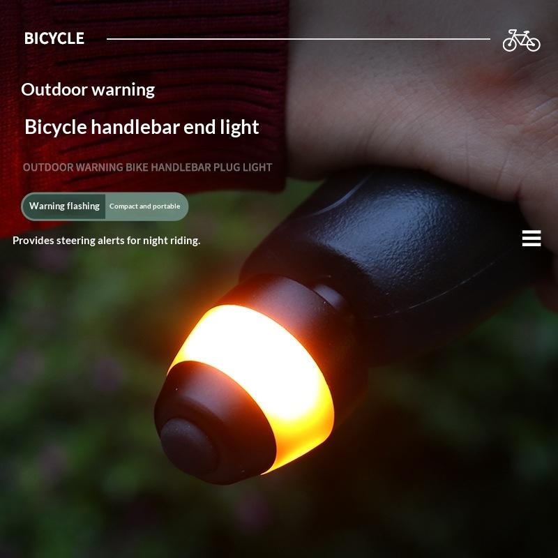 2PCS Handlebar Bike Light Waterproof Turn Signal for Enhanced Night Visibility