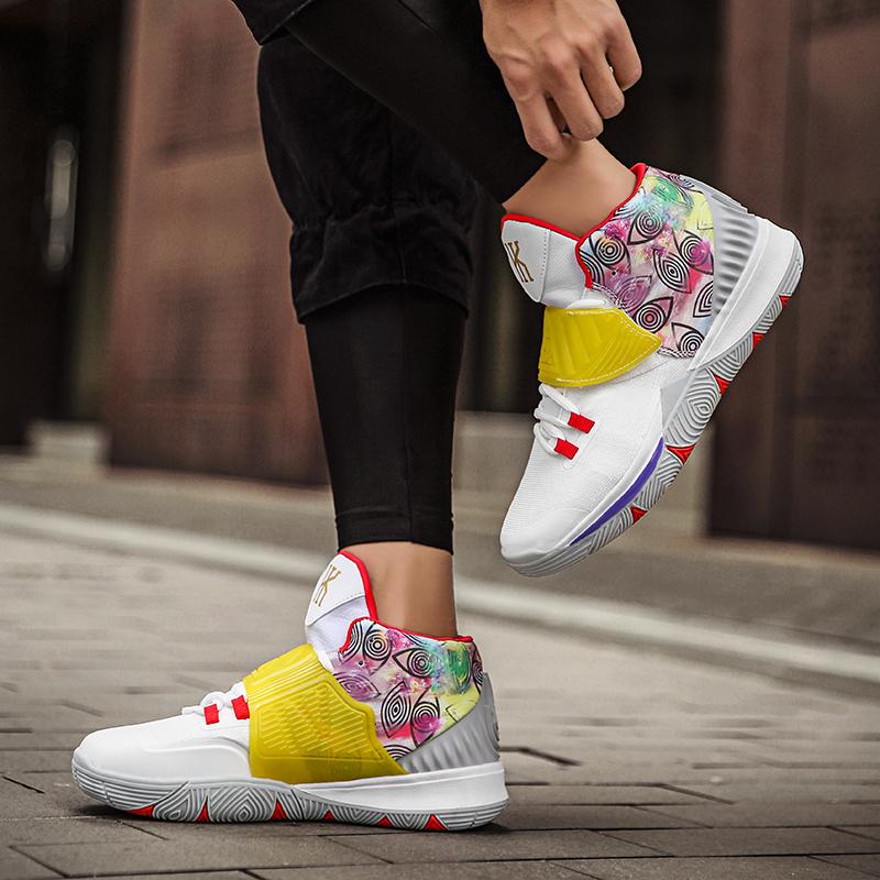 Молодежные баскетбольные кроссовки высокого качества, мужская обувь, нескользящая подошва, износостойкие мужские баскетбольные кроссовки, модные удобные баскетбольные кроссовки