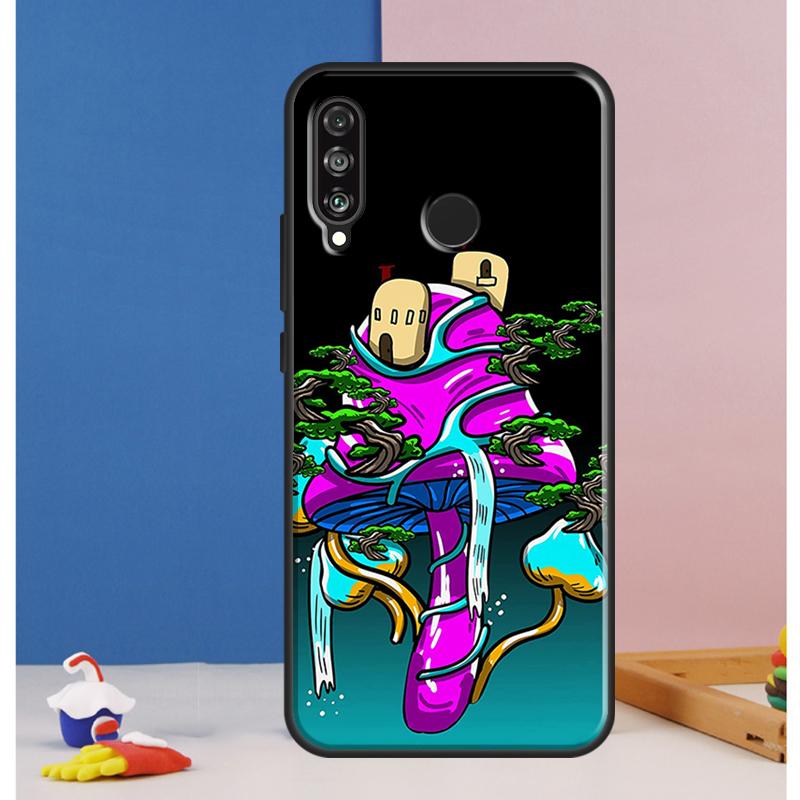 Психоделический Грибной Лягушачий Чехол Для Huawei Nova Y73 Y72 Y70 Y90 Y60 Y61 Y91 12s 12i 11i 8i 9 10 SE P30 P40 Lite P60 Pro