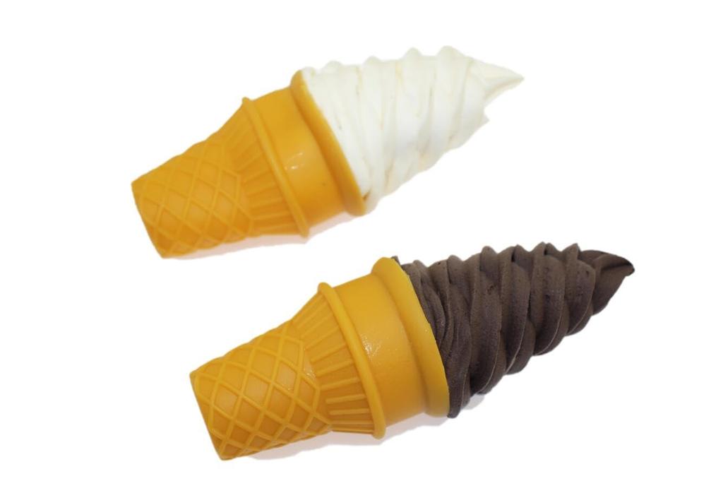 Speed Mao Looks Just Like the Real Soft Serve Ice Food Food Set of 2 Realistic, Thing, Cream, Vanilla, Chocolate, Sample, Model,