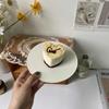 Простой керамический тортник в стиле инс, однотонный, высокого качества, ресторанная тарелка для десертов и закусок, бытовая посуда для завтрака, суши