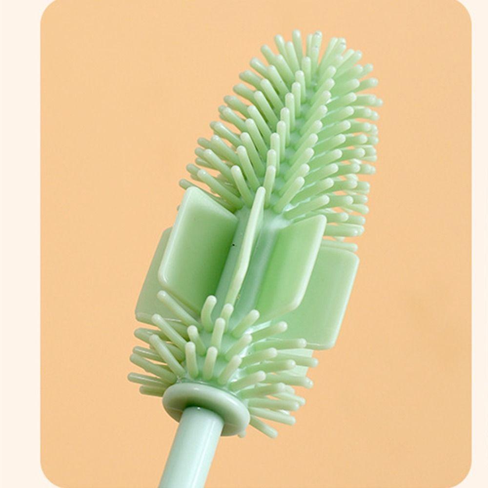 Длинная ручка щетка для чистки стаканов силиконовый очиститель для стекол кухонный инструмент щетка для чистки бутылок паз