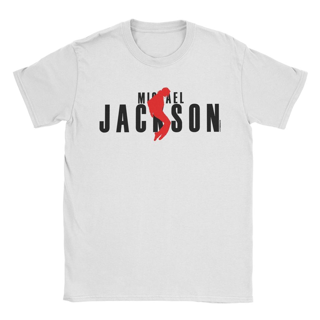 Michael Air Jackson TShirts Unisex Funny Cotton Tees Round Collar Short Sleeve T Shirts Birthday Gift Tops