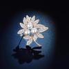 Diamond Flower Brooch Scarf Buckle Sweater Accessories