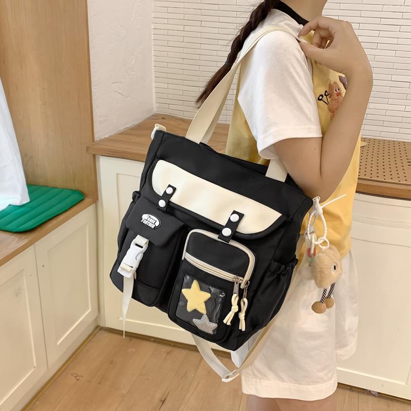 Студенческая классная книжная сумка, школьная сумка, женская сумка через плечо, сумка-мессенджер для девочек