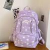 Schoolbag Women's Backpack Large Capacity Middle School Student Backpack Small Star Schoolbag