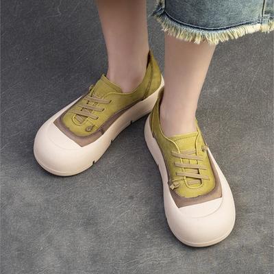 GKTINOO Женская повседневная обувь Дышащая обувь из натуральной кожи Кроссовки на шнуровке Женская обувь на плоской подошве Женская обувь