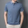 Хлопковая рубашка поло, мужская летняя, новая, с лацканами, для молодежи и среднего возраста, деловая, повседневная, с короткими рукавами, мужская футболка