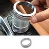 Silver Aluminum Middle Console Multimedia Knob Ring Trim For BMW 5 Series 18-22