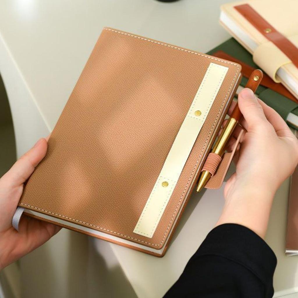 Деловой блокнот формата А5 с толстой застежкой, рабочий блокнот, книга записей совещаний, студенческие заметки, дневник, журнал путешествий, книга выписок, 100 листов, 200 страниц