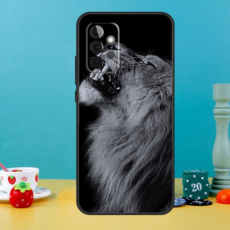 Чехол "Рычащий Лев" для Samsung Galaxy A35 A26 A16 A05 A55 A15 A32 A12 A22 A52 A54 A34 A14 A56 A36 A13 A53