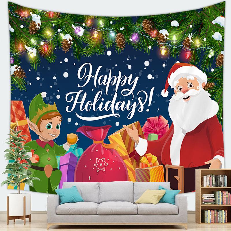 Рождественские украшения Санта-Клаус Рождественская елка Гобелен Настенный подвес
